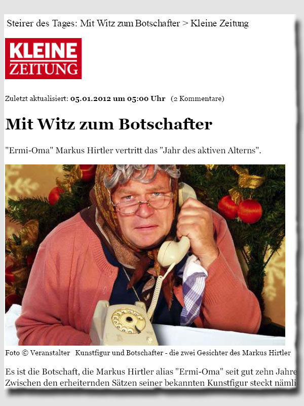 Mit Witz zum Botschafter